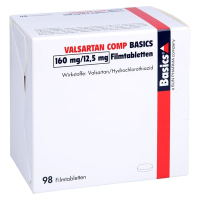 Valsartan Comp Basics 160 mg/12,5 mg Produktbild 1