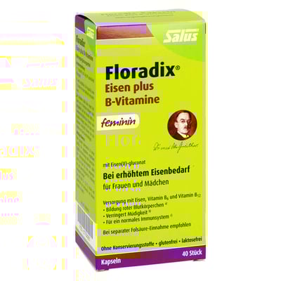 Floradix Eisen plus B Vitamine Kapseln
