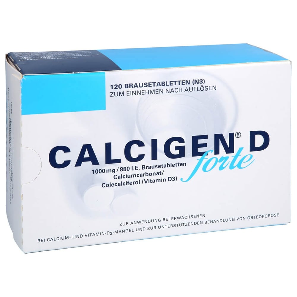 Calcigen D forte 1000mg/880I.E. Brausetabletten