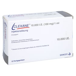 Clexane 10000 I.E. (100 mg)/1 ml Injektionslösung