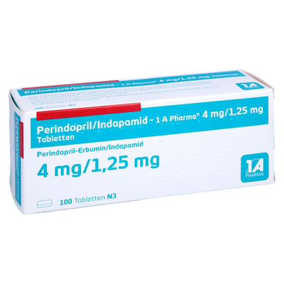 Perindopril/Indapamid-1A Pharma 4 mg/1,25 mg Produktbild 1
