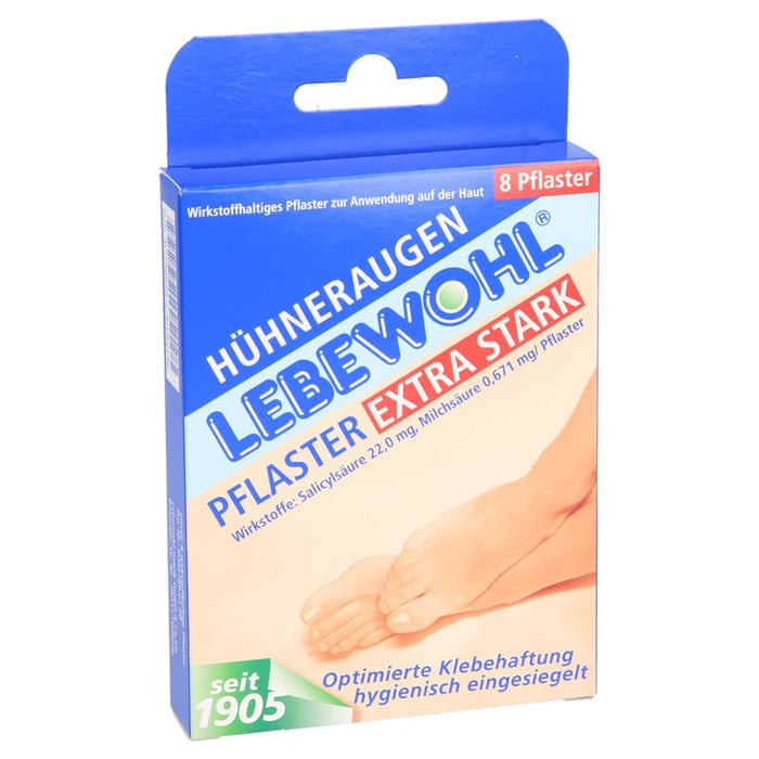 Lebewohl Hühneraugenpflaster extra stark