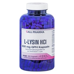 L Lysin 500 mg Gph Kapseln