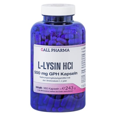 L Lysin 500mg Gph Kapseln