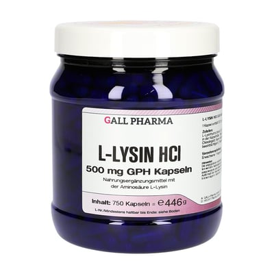 L Lysin 500mg Gph Kapseln