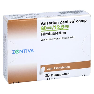 Valsartan Zentiva comp 80 mg/12,5 mg