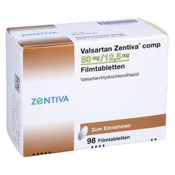 Valsartan Zentiva comp 80 mg/12,5 mg