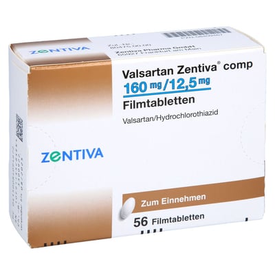 Valsartan Zentiva comp 160 mg/12,5 mg
