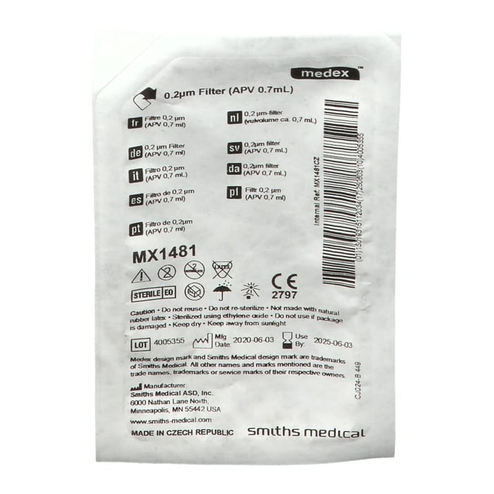 BAKTERIENFILTER 0,2 µm w.LL/m.LL