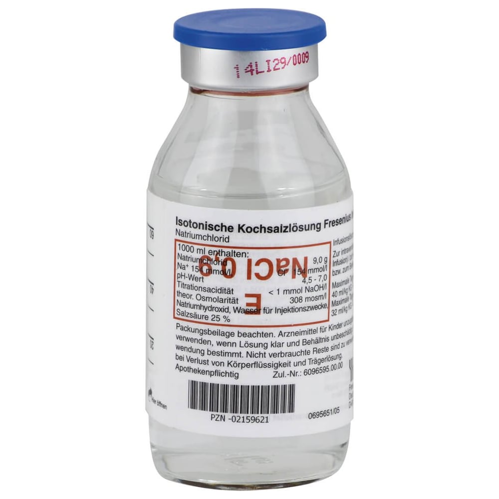 Kochsalzlösung 0,9% Glasfl.Fresenius