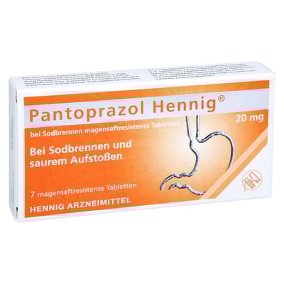 Pantoprazol Hennig bei Sodbrennen 20 mg