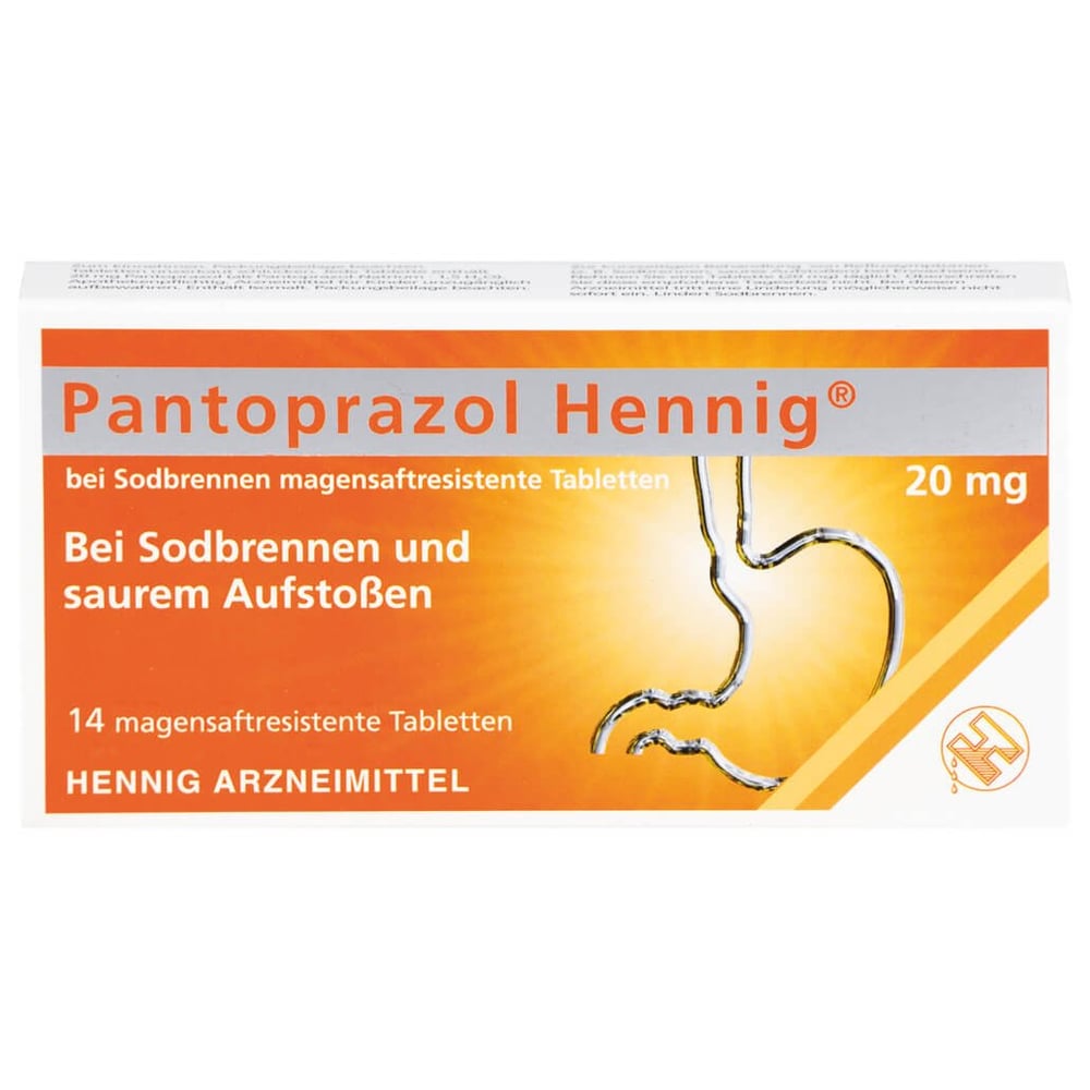Pantoprazol Hennig bei Sodbrennen 20 mg