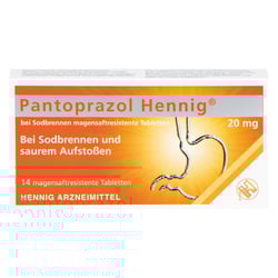 Pantoprazol Hennig bei Sodbrennen 20 mg