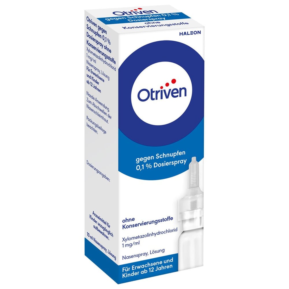 Otriven gegen Schnupfen 0,1 % ohne Konservierungsstoffe 10 ml