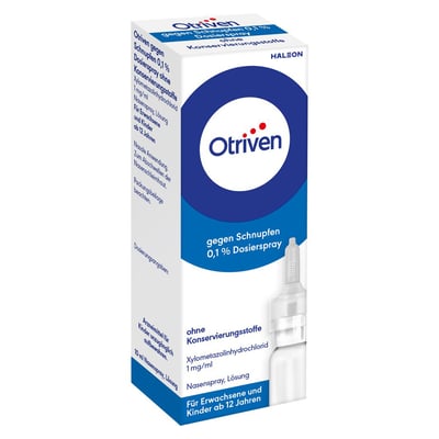 Otriven gegen Schnupfen 0,1% ohne Konservierungsstoffe 10ml