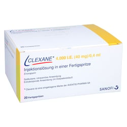 Clexane 4000 I.E. (40 mg)/0,4 ml Injektionslösung