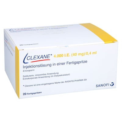 Clexane 4000 I.E. (40 mg)/0,4 ml Injektionslösung