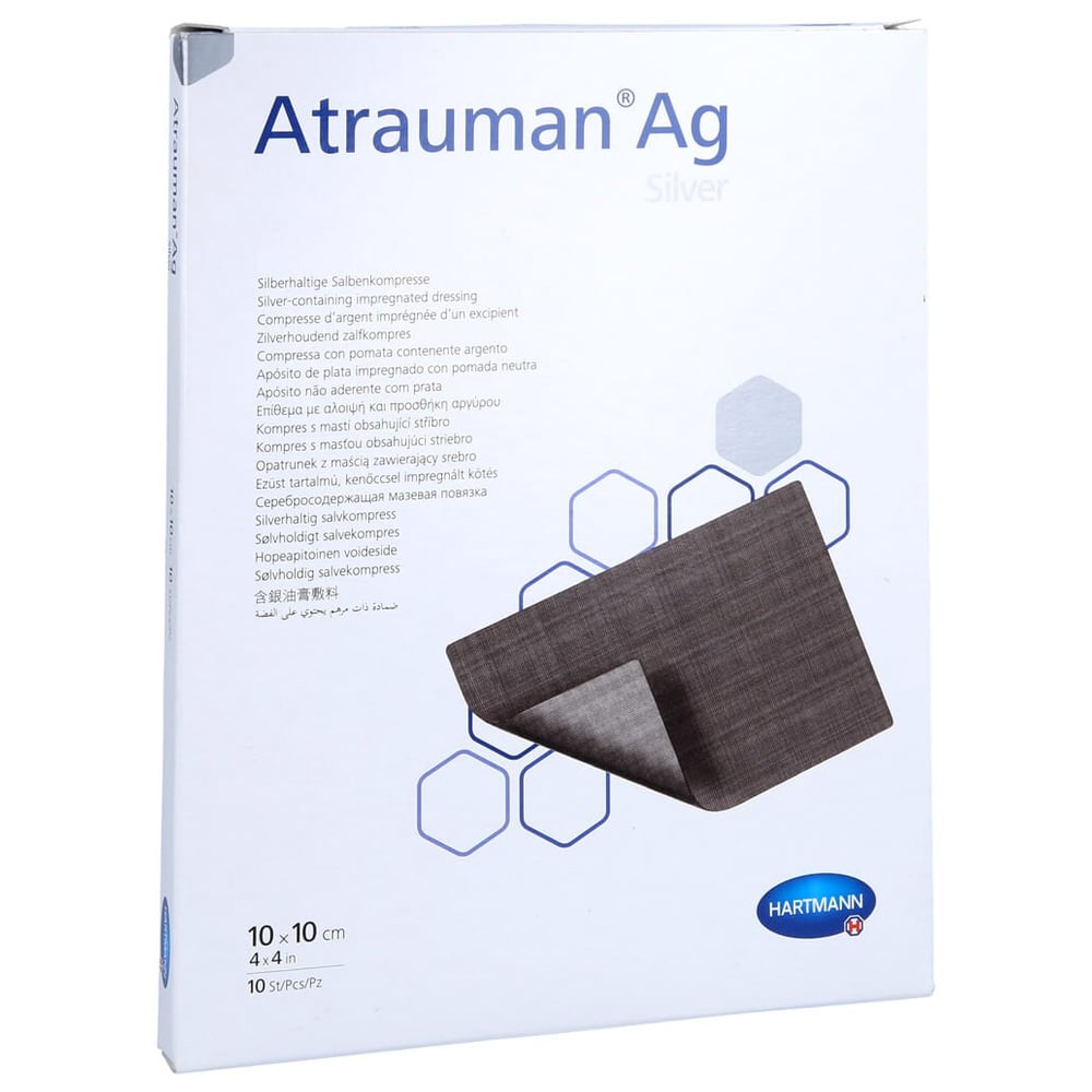 Atrauman Ag 10x10cm steril Kompressen