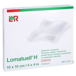 Lomatuell H Salbentüll 10x10 cm steril
