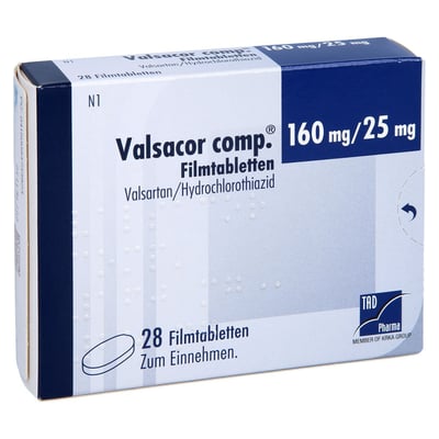 Valsacor comp. 160 mg/25 mg