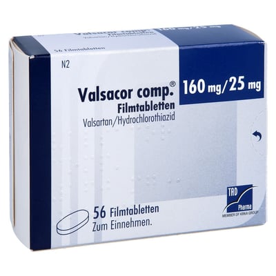 Valsacor comp. 160 mg/25 mg