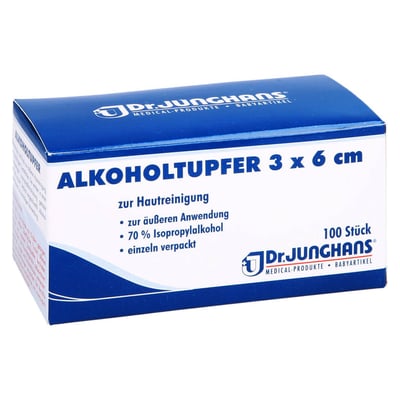 Alkoholtupfer 3x6cm steril Dr. Junghans