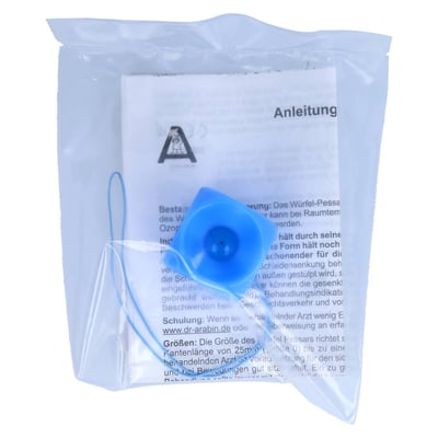 Arabin Würfel-Pessar unperforiert mit Innenknopf Größe 1 Produktbild 1