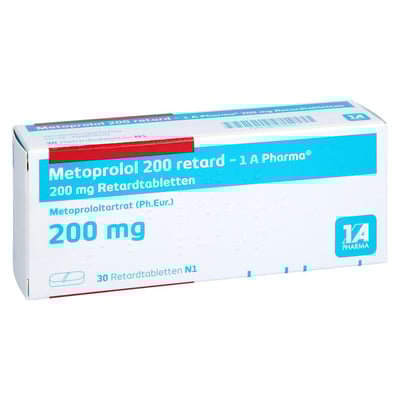 Metoprolol 200 retard-1A Pharma