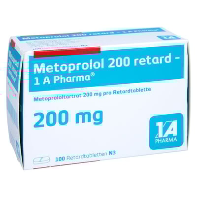 Metoprolol 200 retard-1A Pharma