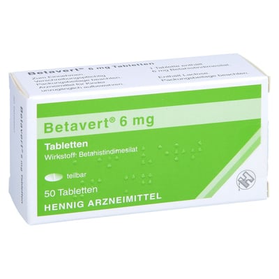 Betavert 6 mg Tabletten Produktbild 1