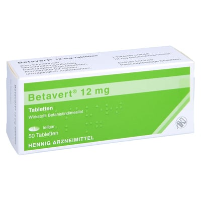 Betavert 12 mg Tabletten Produktbild 1
