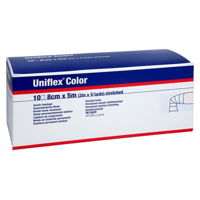 Uniflex Color blaue Universalbinde 5mx8 cm Produktbild 1