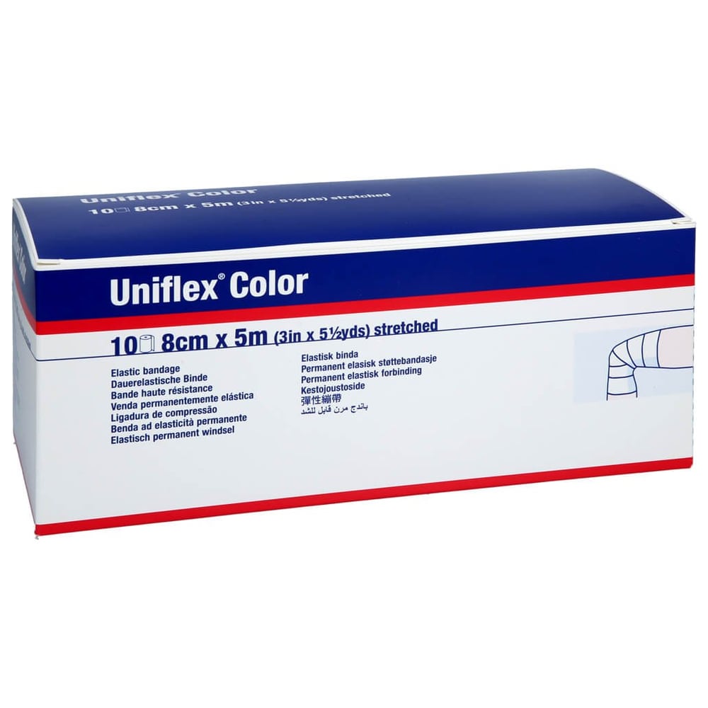 Uniflex Color blaue Universalbinde 5mx8cm