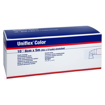 Uniflex Color blaue Universalbinde 5mx8cm