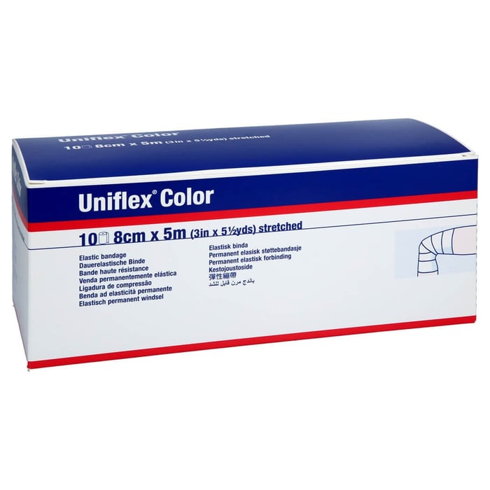 Uniflex Color blaue Universalbinde 5mx8cm