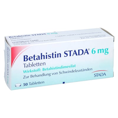 Betahistin Stada 6 mg Tabletten Produktbild 1