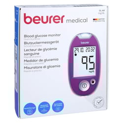 Beurer Gl44 Blutzuckermessgerät mg/dl lila