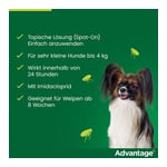 Advantage 40 mg Lösung Hunde bis 4 kg Produktbild 8