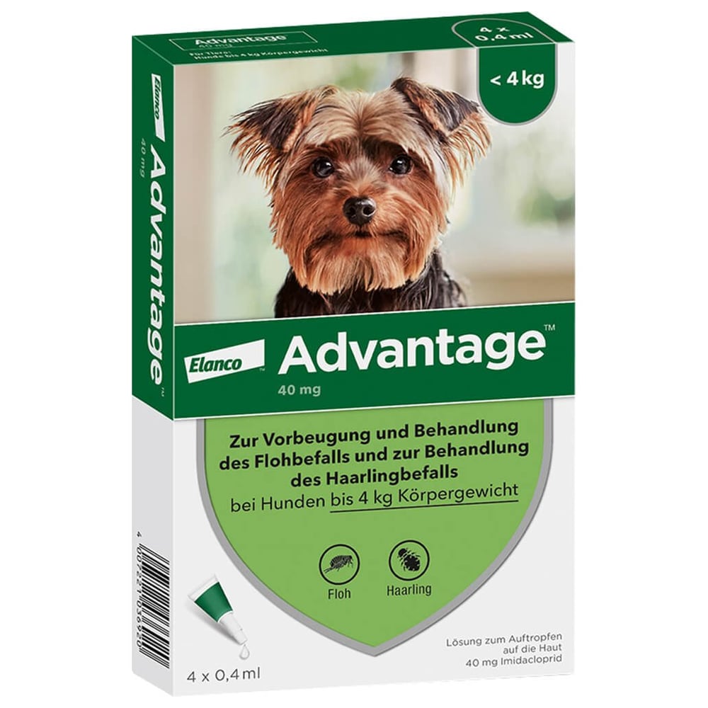Advantage 40 mg Lösung Hunde bis 4 kg