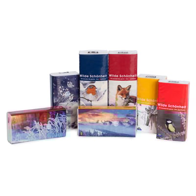 Taschentücher Motiv Winter