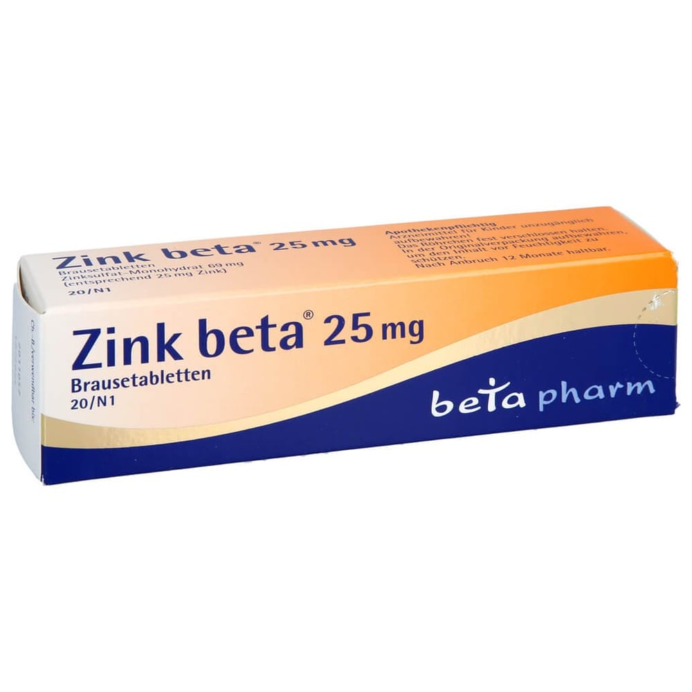 Zink beta 25 mg