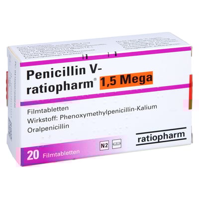 Penicillin V-ratiopharm 1,5 Mega