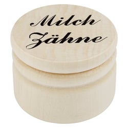 Milchzahndose Holz 2,5 cm