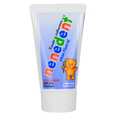 Nenedent Kinderzahncreme ohne Fluorid Standtube