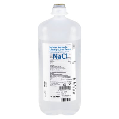 Isotone Natriumchloridlösung 0,9 % Braun