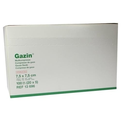 Gazin Kompresse 7,5x7,5 cm 12fach mittel steril