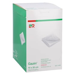 Gazin Kompresse 10x20cm 12fach extra groß steril