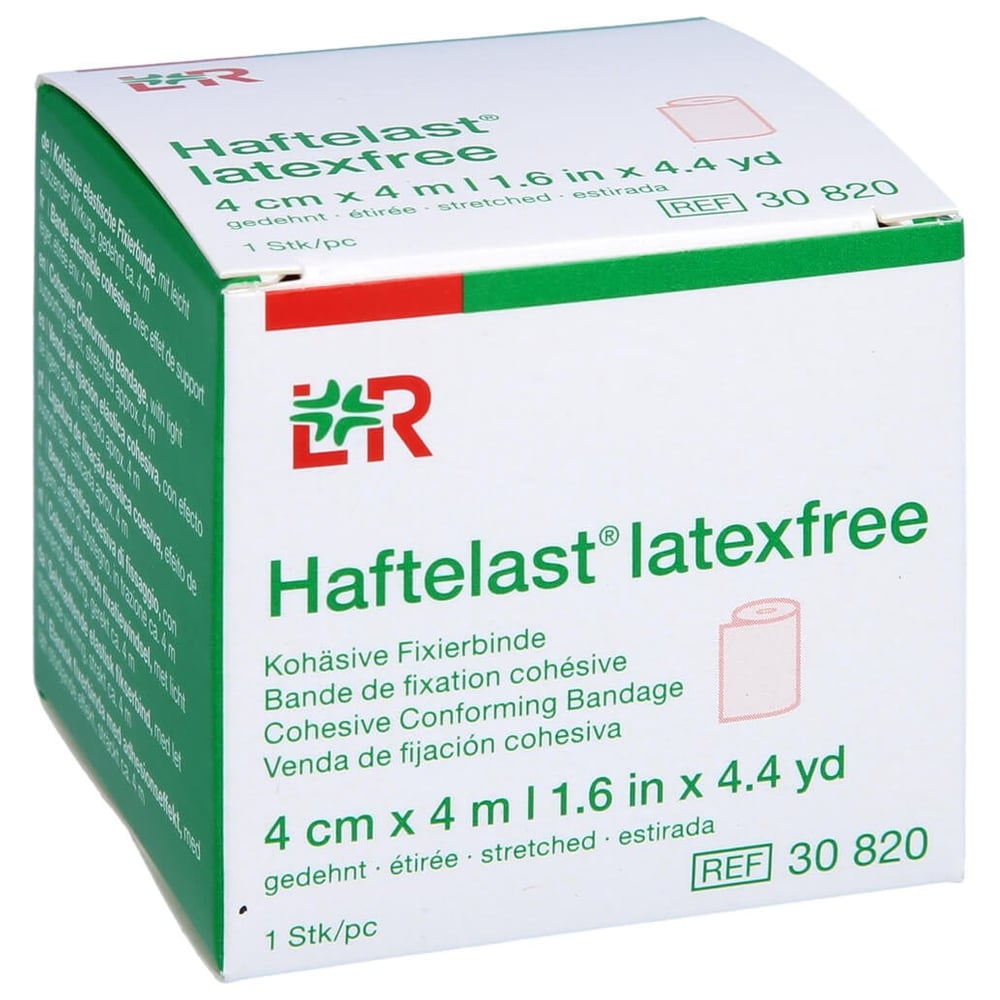 Haftelast Fixierb.koh s.latexfrei 4 cmx4 m creme