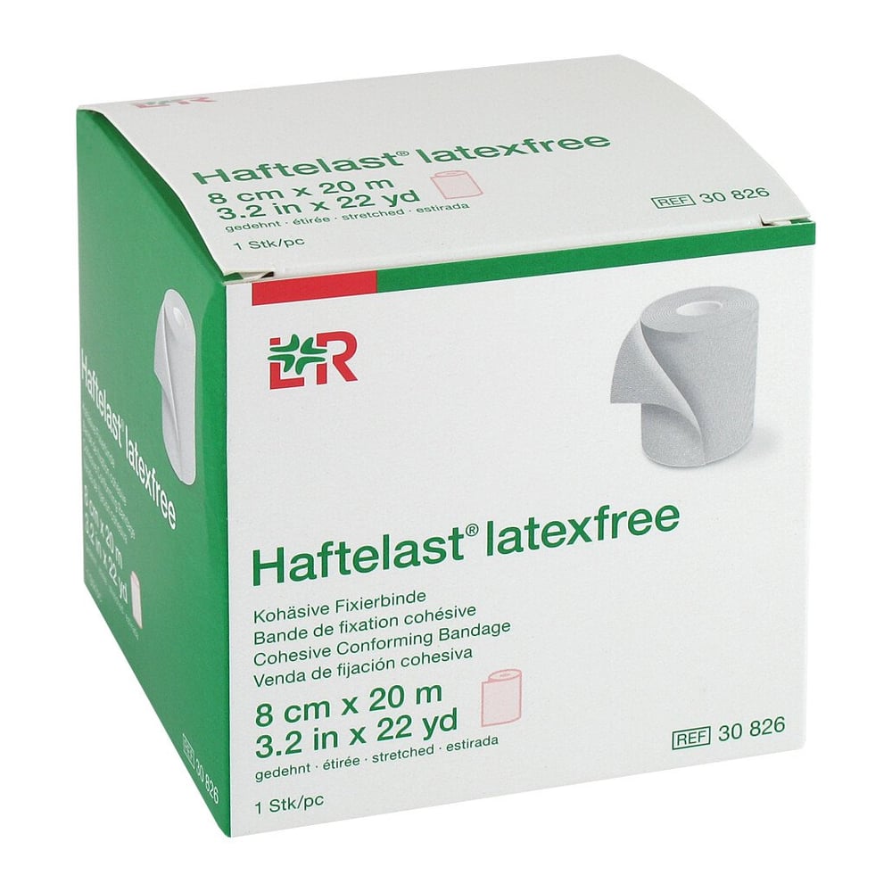 Haftelast Fixierb.koh s.latexfrei 8 cmx20 m creme