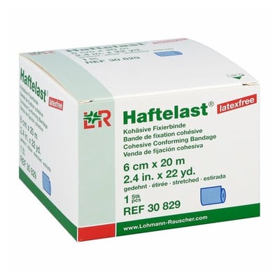 Haftelast Fixierb.koh s.latexfrei 6 cmx20 m blau